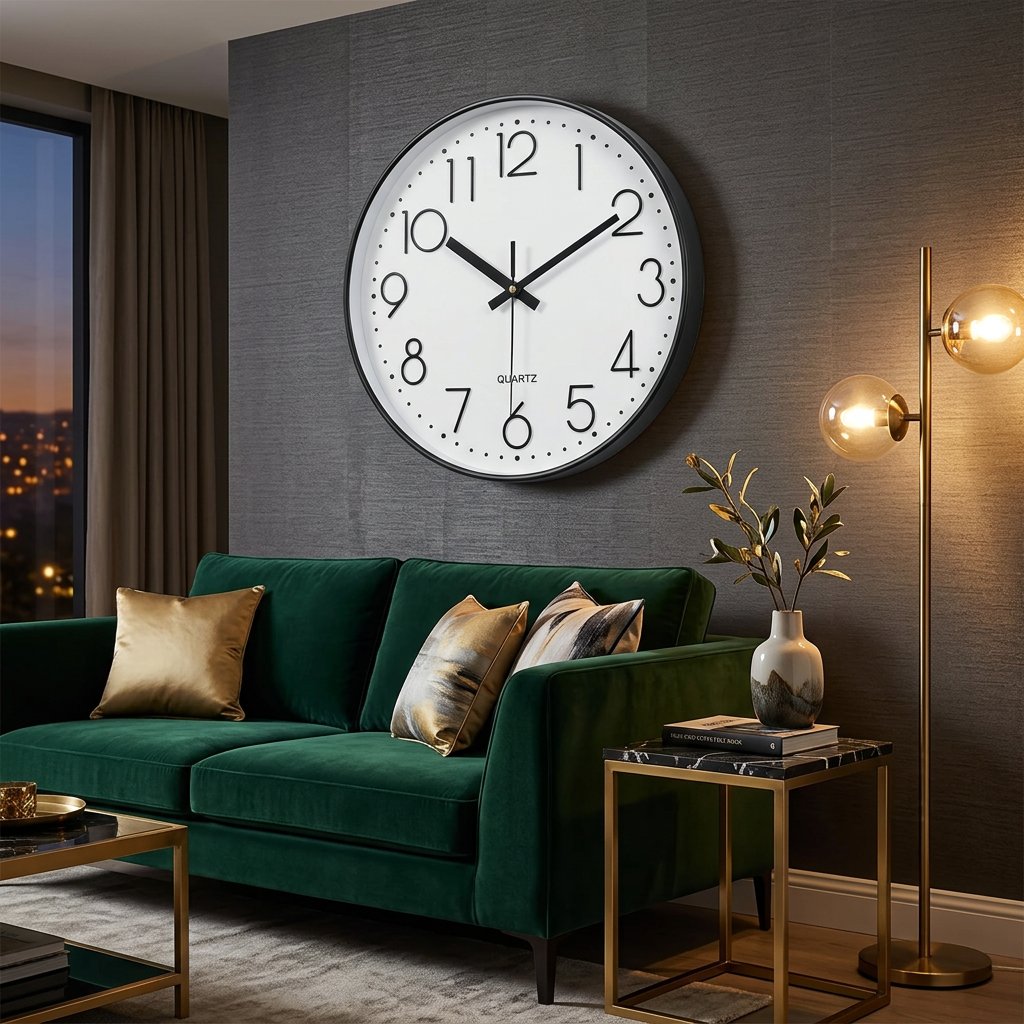 Horloge murale - lifestyle salon