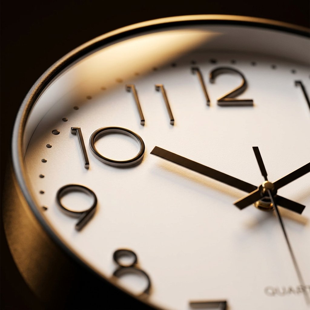 Horloge murale - détail macro