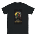 T-shirt Lion Never Give Up – Portrait cosmique